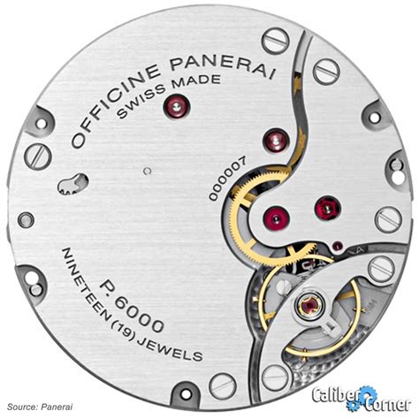 Panerai p6000 manual wind movement